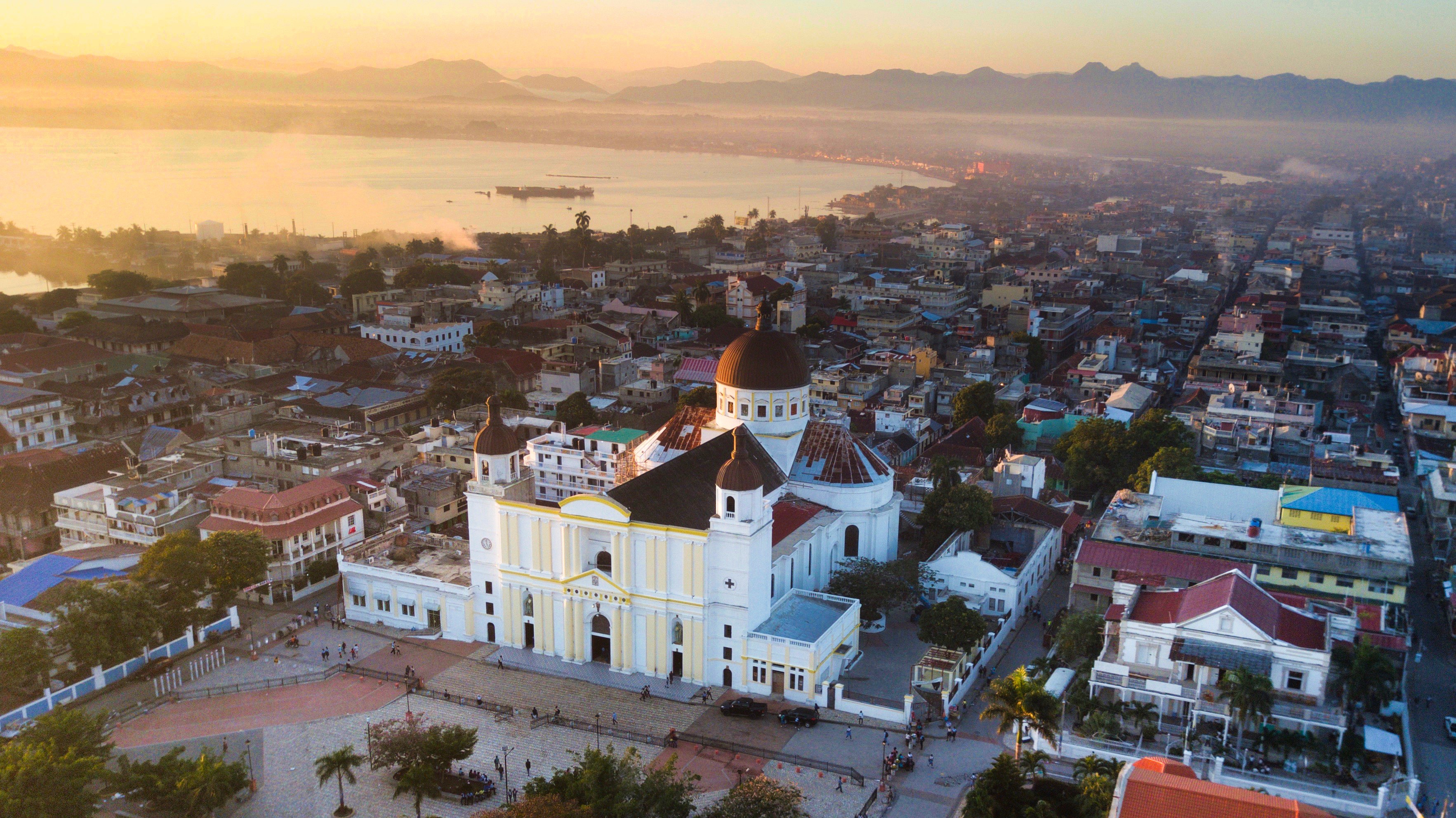 Aerial view of Cap-Haïtien, Haiti